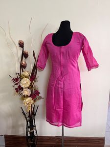 Beautiful Chanderi Silk Stitched Kurta