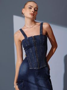 Denim Corset