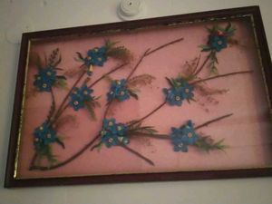 Floral Shadow Box Art