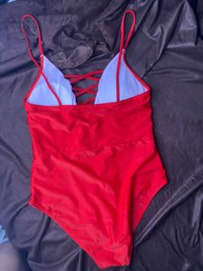 Sexy Red Crisscross Bodysuit