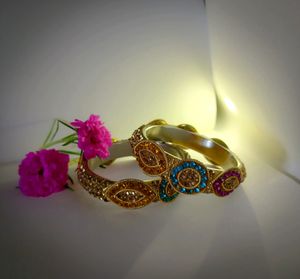 Heavy Work Multicolour Bangles