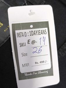 E@14 Size-26 (Sale) Latest Ladies high waist Jeans
