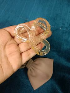 Bow &amp; Claw Hair Clip Set