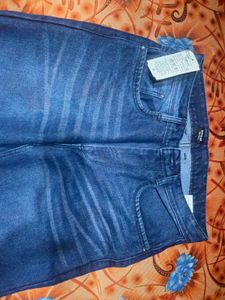 Shein Full Length Low Rise Mid Wash Distress Jeans