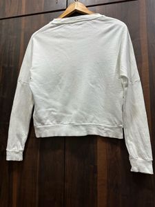 White Floral '86' Graphic Sweatshirt