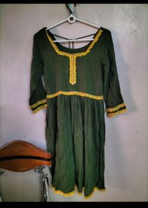 Green Anarkali Kurti