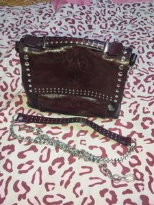 ZARA Studded Leather Handbag