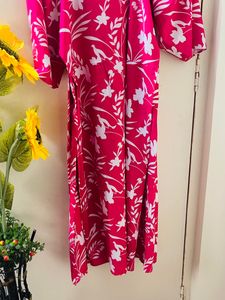 Floral Rose Pink Gown