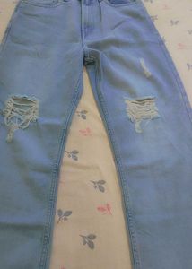 Ripped Light Wash Jeans