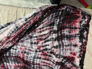 Printed saree With Fall