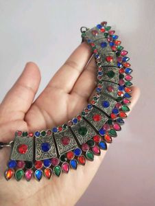 Multicolored Stone Antique Necklace