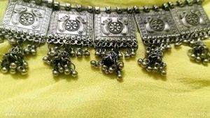 Oxidized Silver Choker