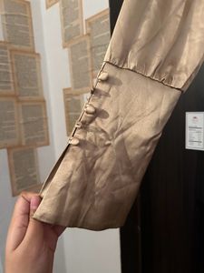 Champagne Colour Cocktail Night Gown Branded