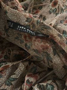 Floral Ruffle One-Shoulder Top