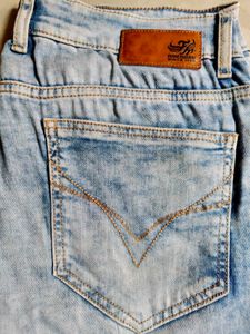 34 Inch Flying Machine Slim Tapered Blue Jeans