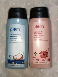 Plum Shampoo Set - Coconut & Hibiscus 75g Each