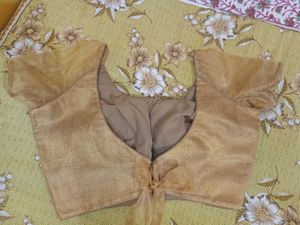 New Golden Blouse Back Open