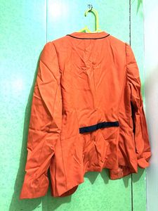 Chic Orange Blazer