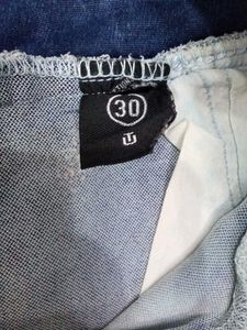 High-Waisted Acid Wash Jeans