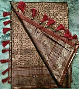 Peach Color Wedding Saree. 🥰