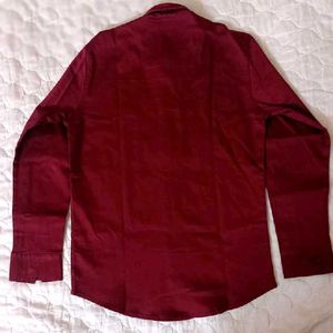 Burgundy &amp;Black Cotton Shirt (COMBO)- New with Tag