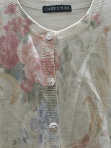 Vintage Floral Cardigan Sweater