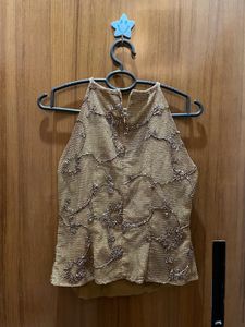 Embellished Sleeveless Top