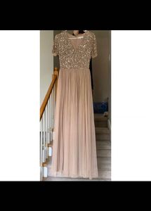 Blush Sequin Maxi Dress