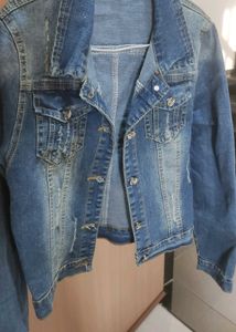 Denim Jacket Totally New ( M) Size