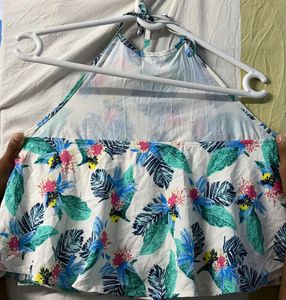 Floral Halter Top + skirt