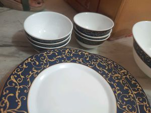Dinnerware Set of 6 Bowl+6Big Plates+6 small plate