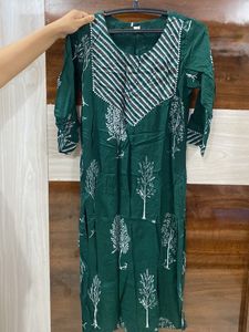 DarkGreen Festive Kurta Set ( Sharara) Women