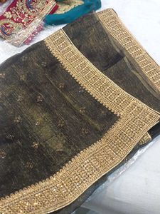 Elegant Embroidered Saree