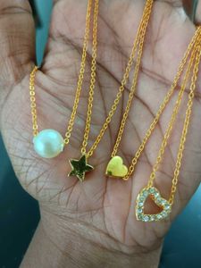 Cute Gold Plated Chain Necklaces