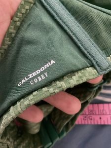 CALZEDONIA Bikini Bra Green Knotted Top