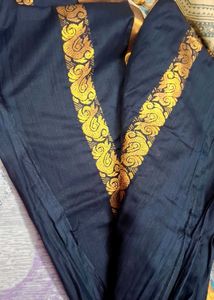 Black Golden Saree