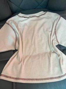 Crop Top Vintage Heart Print Ribbed