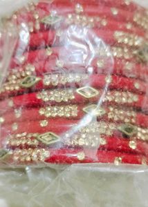 Red &amp; Gold Bangle Set