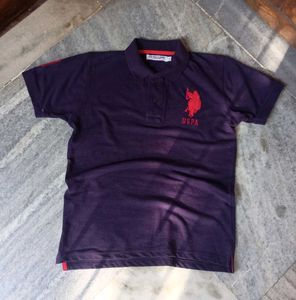 USPA Purple Polo T-Shirt