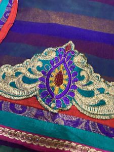diwali Chanderi Silk Saree Zari work