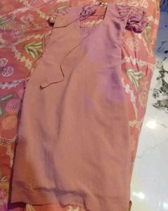 Women&#39;s Pink Embellished  Georgette full  Stitched