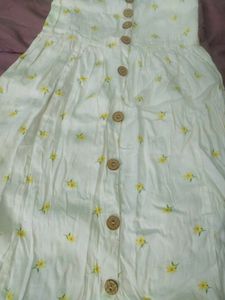 Floral Sundress with Buttons