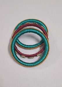 12% Off!! Handmade Silk Thread Bangles
