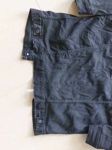 Vintage Washed Black Denim Jacket