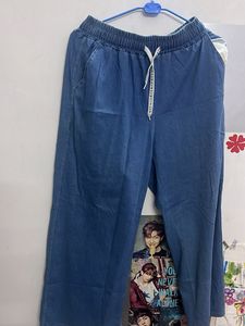 Blue Casual Pants