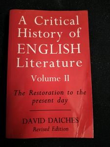 critical history of English Literature Volume 1&amp;2