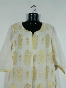 Cream Color Kurta For Women&#39;s