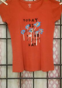 Orange Graphic Tee