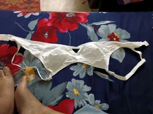 White Cotton Bra