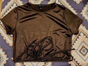 Brown Crop Top